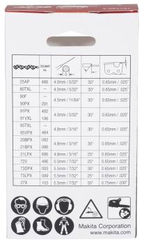 Preview: Makita 191T90-5 Sägekette 80TXL 30cm