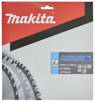 Preview: Makita B-32845 MAKBLADE Sägeb. 260x30x80Z