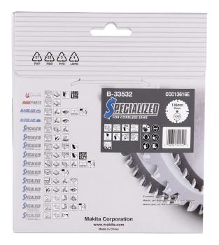 Preview: Makita B-33532 SPECIALIZED Sägeb.136x20x16Z