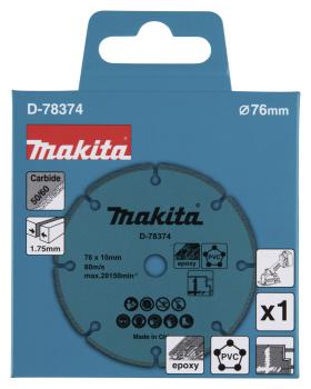 Preview: Makita D-78374 Trennscheibe 76mm universal