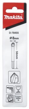 Preview: Makita D-78455 Glas-/ Fliesenbohrer 8 mm