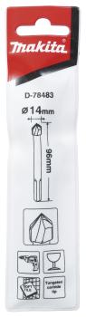 Preview: Makita D-78483 Glas-/ Fliesenbohrer 14x96 mm
