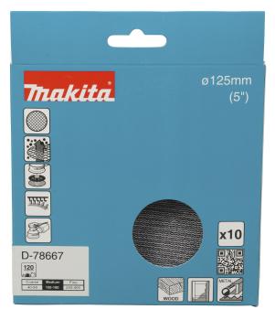 Preview: Makita D-78667 Netzschleifmittel A120 125mm Klett
