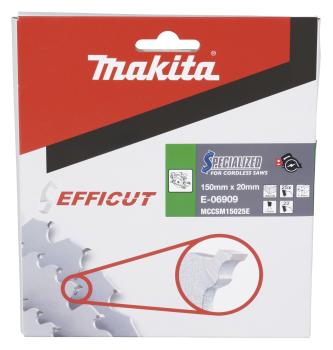 Preview: Makita E-06909 Sägeblatt 150x1,4x20, 25Z EFFICUT
