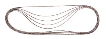 Preview: Schleifband 9x533 mm K120