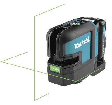 Makita SK105GDZ Akku-Kreuzlinienlaser 12V grün bis 35m