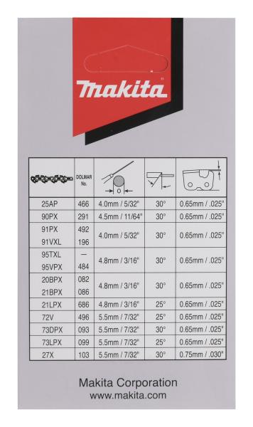 Makita 191X04-8 Sägekette 80TXL 45cm