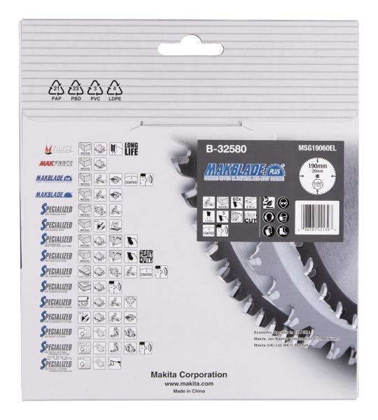 Makita B-32580 MAKBLADE+ Sägeb. 190x20x60Z