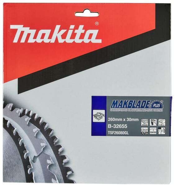 Makita B-32655 MAKBLADE+ Sägeb. 260x30x80Z