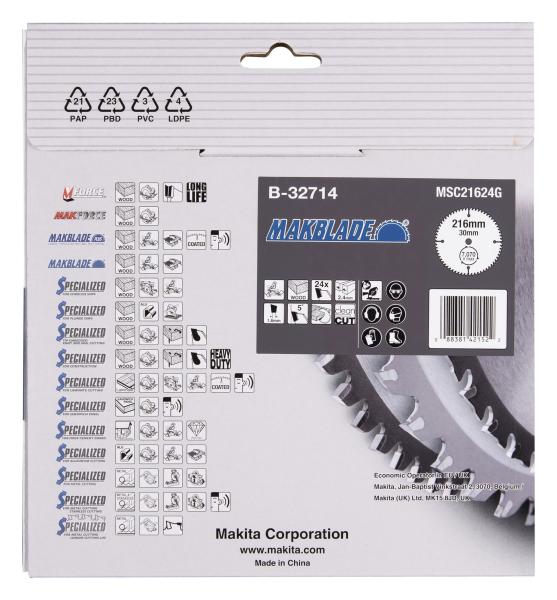 Makita B-32714 MAKBLADE Sägeb. 216x30x24Z