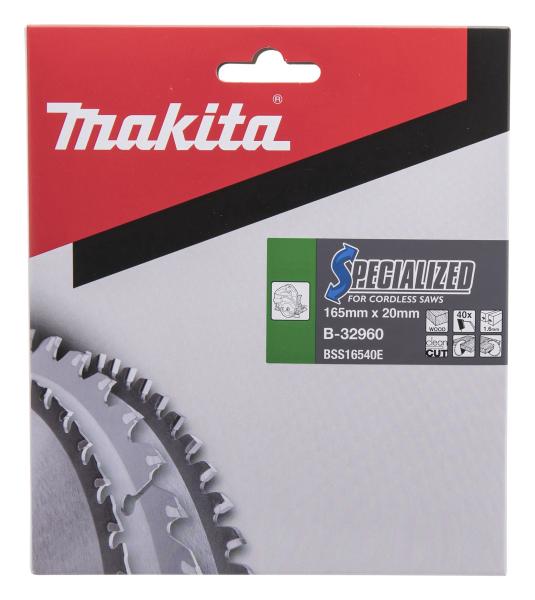 Makita B-32960 SPECIALIZED Sägeb.165x20x40Z