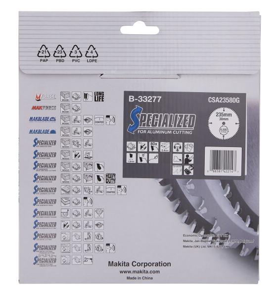 Makita B-33277 SPECIALIZED Sägeb.235x30x80Z