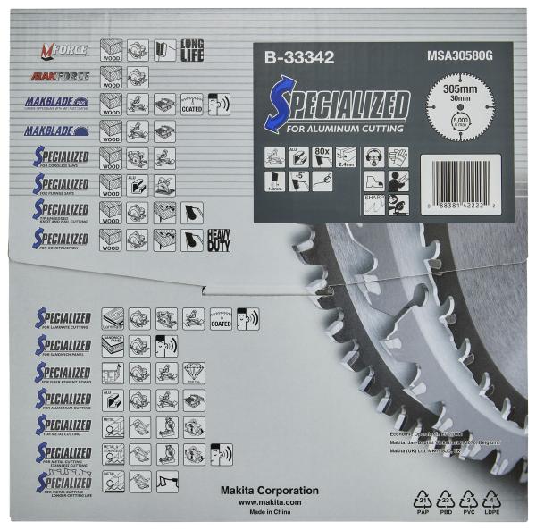 Makita B-33342 SPECIALIZED Sägeb.305x30x80Z