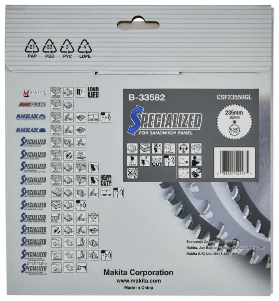 Makita B-33582 SPECIALIZED Sägeb.235x30x50Z