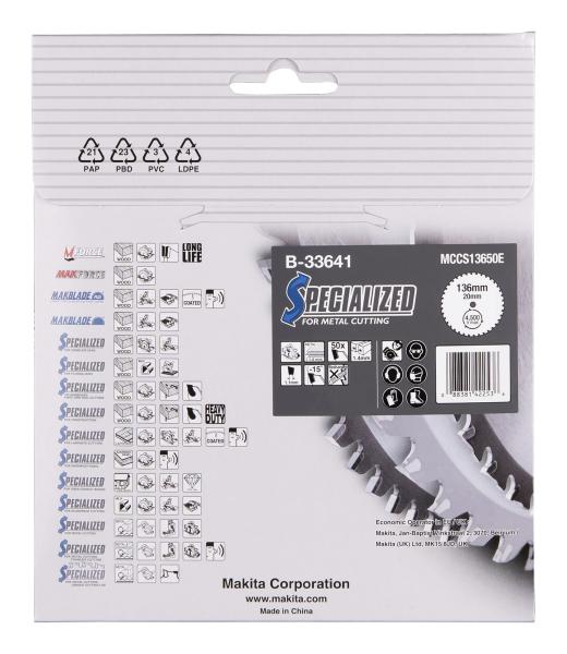 Makita B-33641 SPECIALIZED Sägeb.136x20x50Z