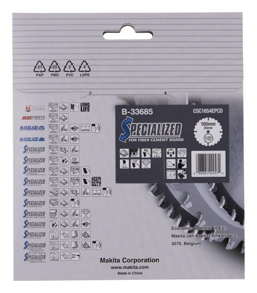 Makita B-33685 SPECIALIZED Sägeb.165x20x4Z