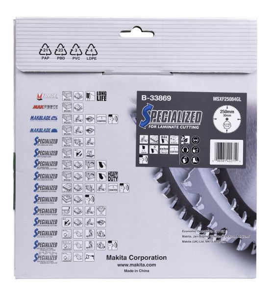 Makita B-33869 SPECIALIZED Sägeb.250x30x84Z