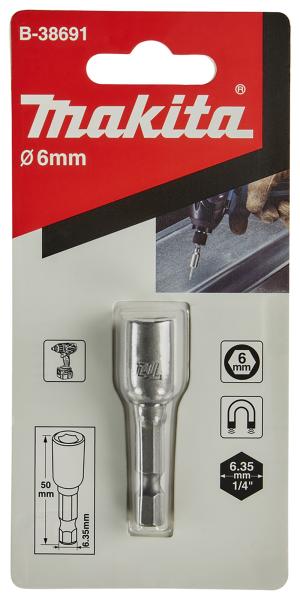 Steckschlüssel 1/4" SW6