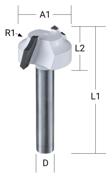 Fräser Rundkanten 6mm