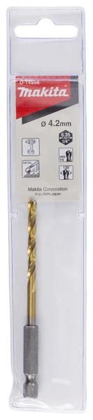 Makita D-14956 Bohrer 4,2mm 1/4" HSS-TiN