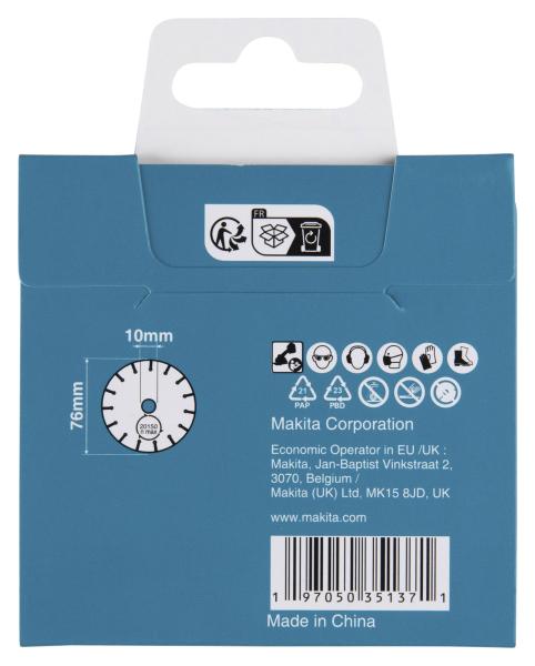 Makita D-78374 Trennscheibe 76mm universal