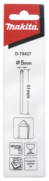 Makita D-78427 Glas-/ Fliesenbohrer 5x51 mm