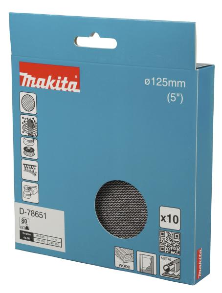 Makita D-78651 Netzschleifmittel A80 125mm Klett