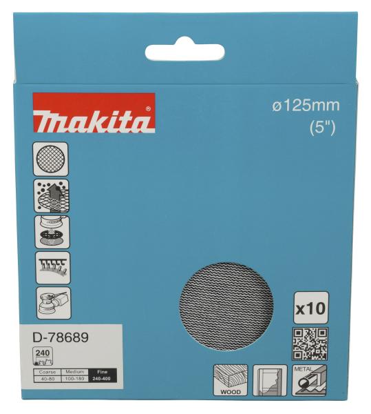 Makita D-78689 Netzschleifmittel A240 125mm Klett