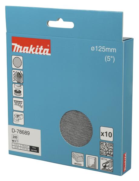 Makita D-78689 Netzschleifmittel A240 125mm Klett