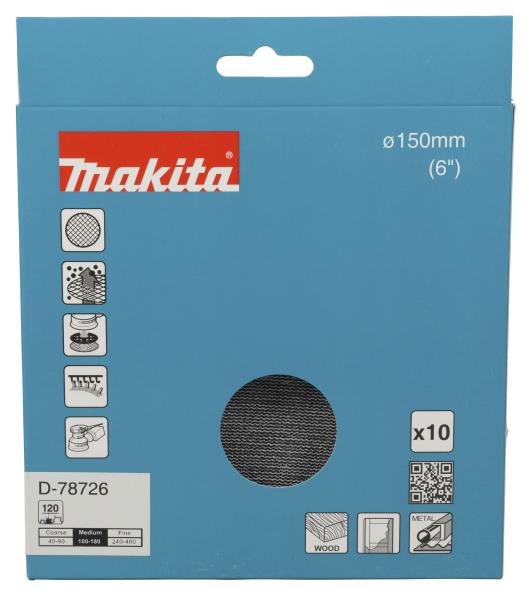 Makita D-78726 Netzschleifmittel A120 150mm Klett