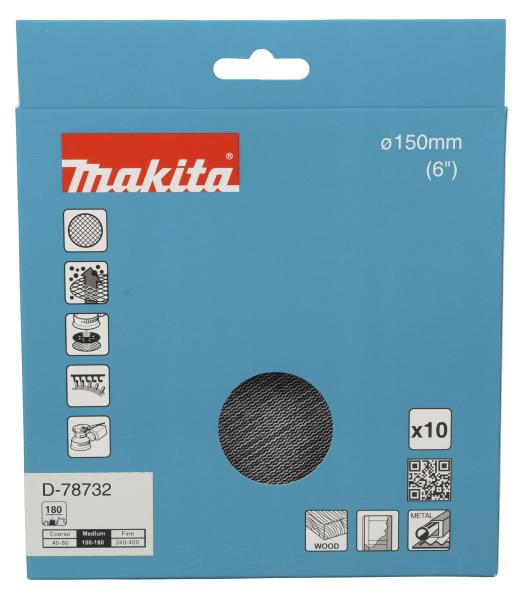 Makita D-78732 Netzschleifmittel A180 150mm Klett