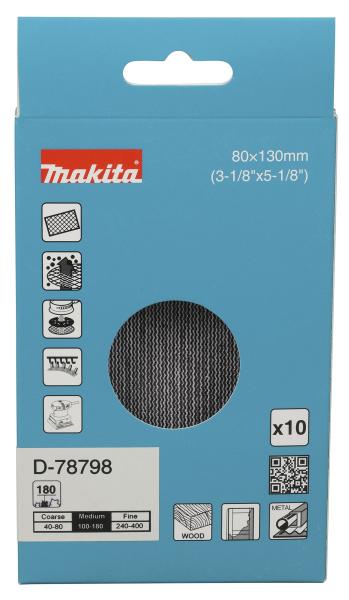 Netzschleifmittel A180 80x130mm Klett