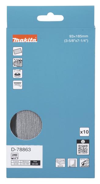 Makita D-78863 Netzschleifmittel A240 93x185mm Klett