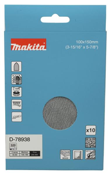 Netzschleifmittel A320 100x150mm Klett