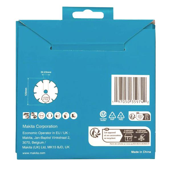 Makita D-80086 Diamak 125mm Diamanttrennscheibe
