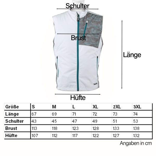 Makita DFV210Z2XL Akku-Klimaweste