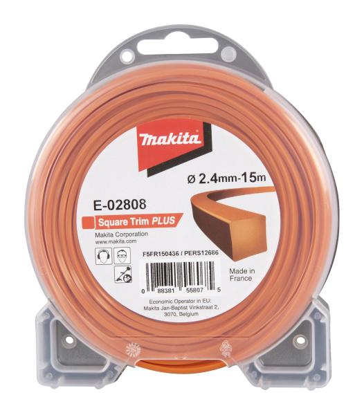 Mähfaden Vierkant 2,4mm x 15m