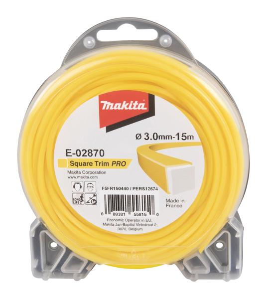 Mähfaden Vierkant 3,0mm x 15m