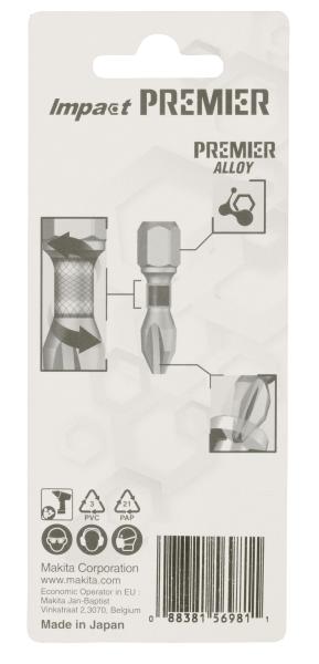 Makita E-03143 Torsion Bit PH2 schmal Impact Premier