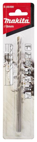 Makita E-06498 Steinbohrer 8x150mm