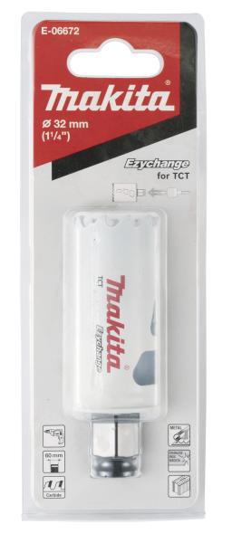 Makita E-06672 Lochsäge 32mm Ezychange TCT Hartmetall