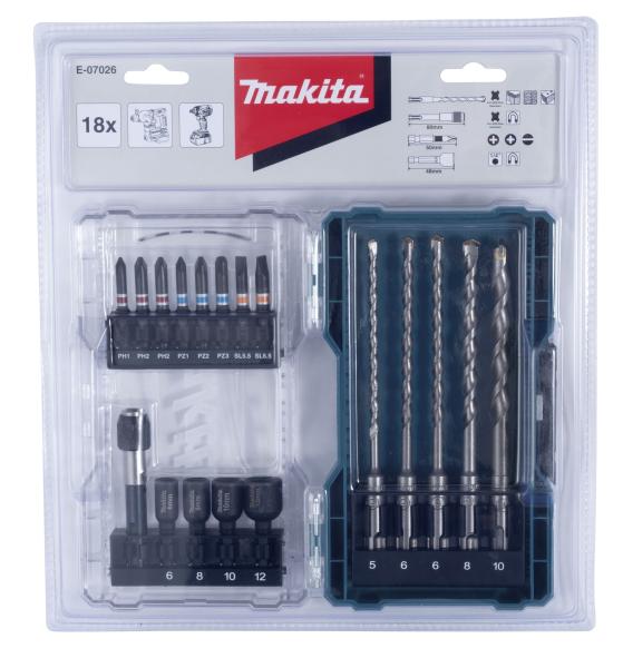 Makita E-07026 Bohrer-Bit-Set 18-tlg.