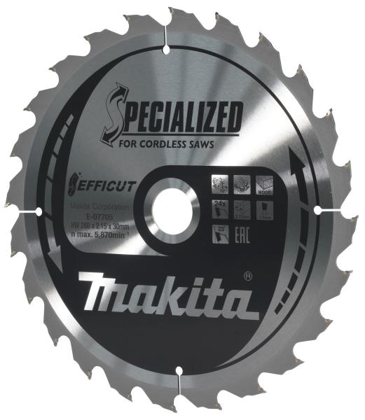 Sägeblatt 260x2,15x30, 24Z EFFICUT