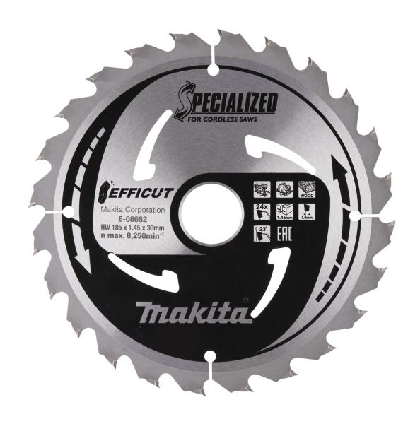 Makita E-08682 Sägeblatt 185x1,45x30, 24Z EFFICUT