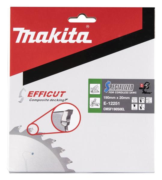 Makita E-12251 Sägeblatt 190x1,85x20, 50Z EFFICUT