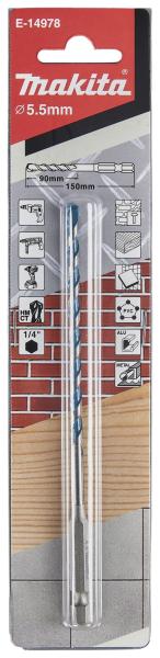 Multibohrer 1/4" 5,5x150mm