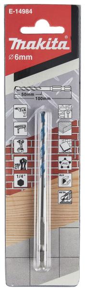 Makita E-14984 Multibohrer 1/4" 6x100mm