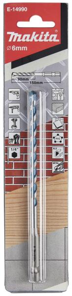 Makita E-14990 Multibohrer 1/4" 6x150mm