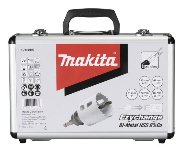 EZYCHANGE Lochsägen-Set Elektriker 7-teilig HSS-BiM