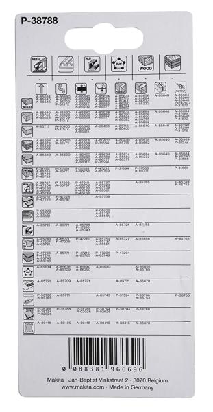 Makita P-38788 Stichsägeblatt D1 Granulat bestreut